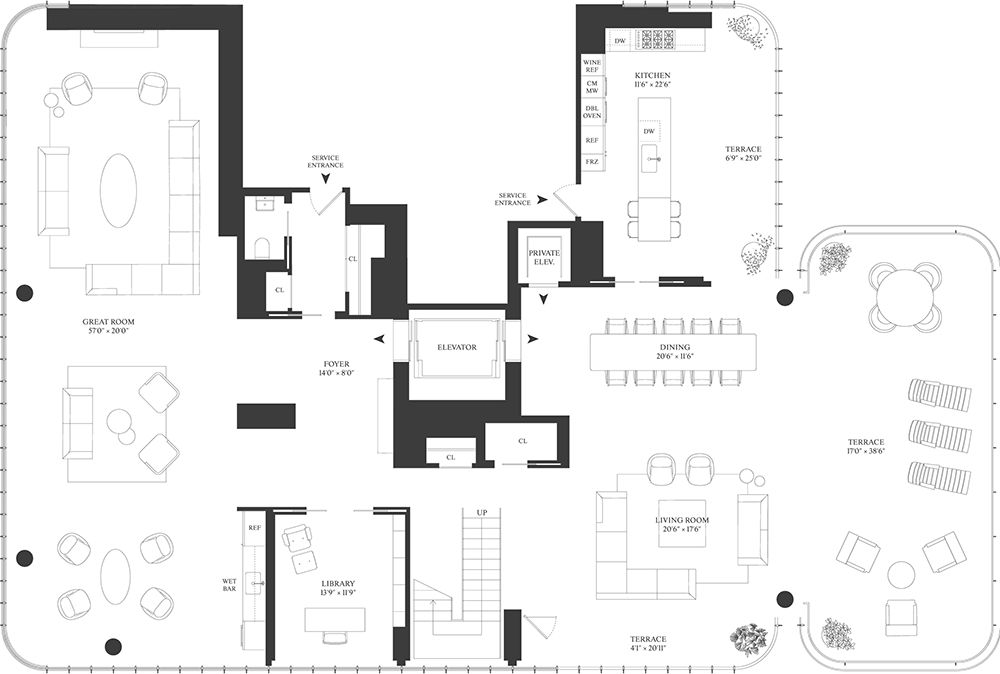 伦佐·皮亚诺打造纽约豪华公寓，简约材料展现豪宅艺术美-97