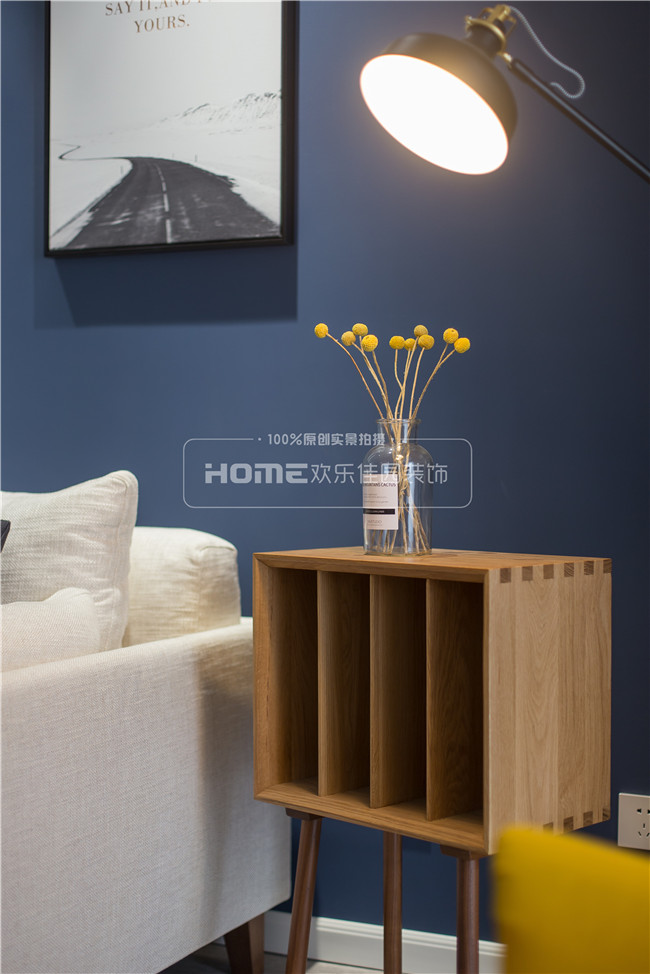 北欧风情的神秘孔雀蓝 | 成都时光俊园 2 室 2 厅 1 卫 1 厨案例解析-36