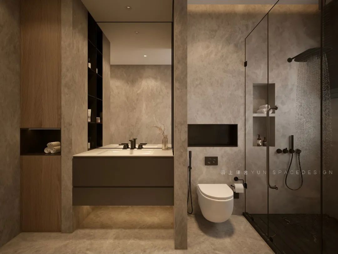 云上设计 | 龙廷贵府 220㎡现代私宅,演绎品质生活-22