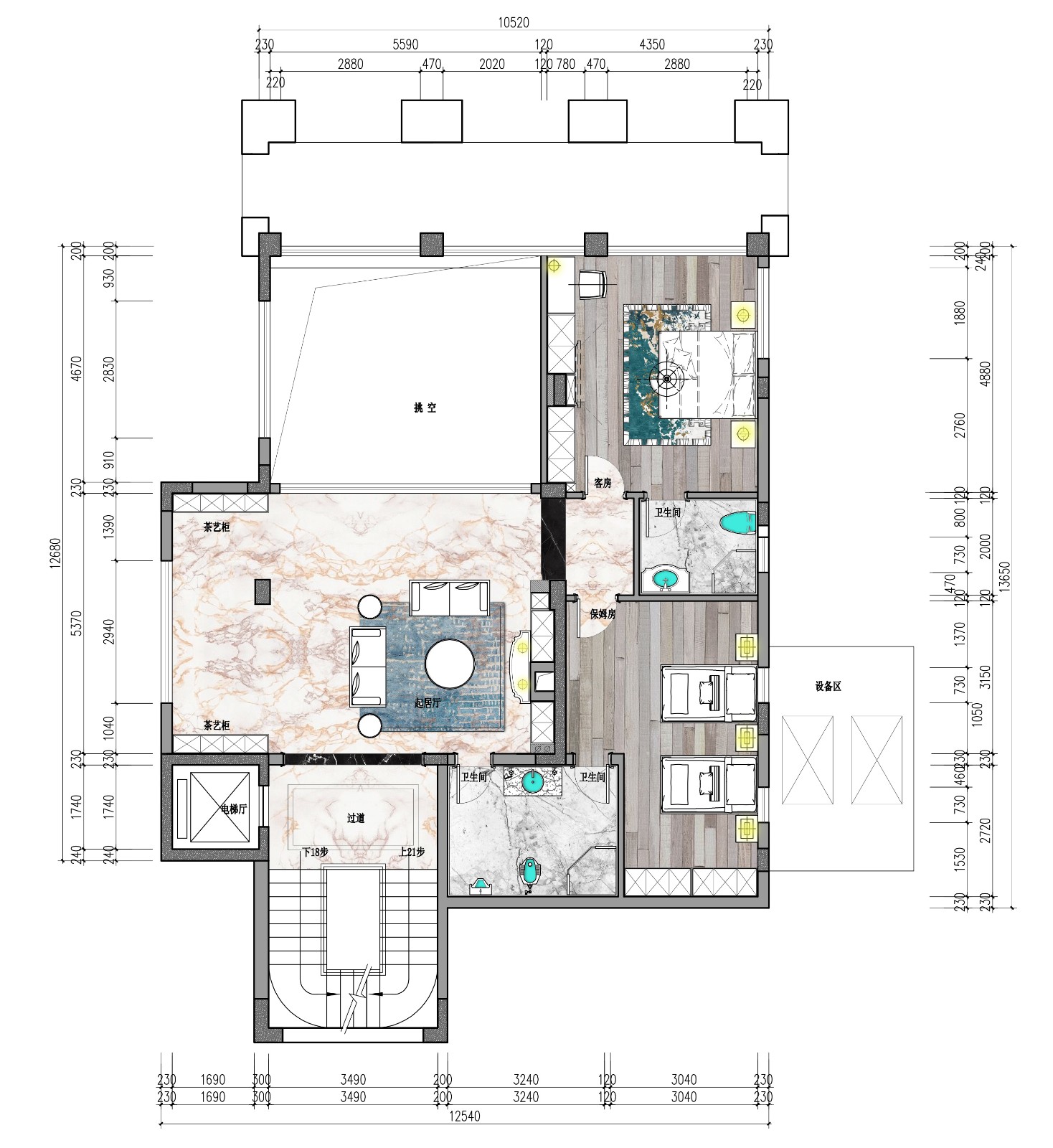 融合之美 | 重庆新江与城天矩别墅设计-40