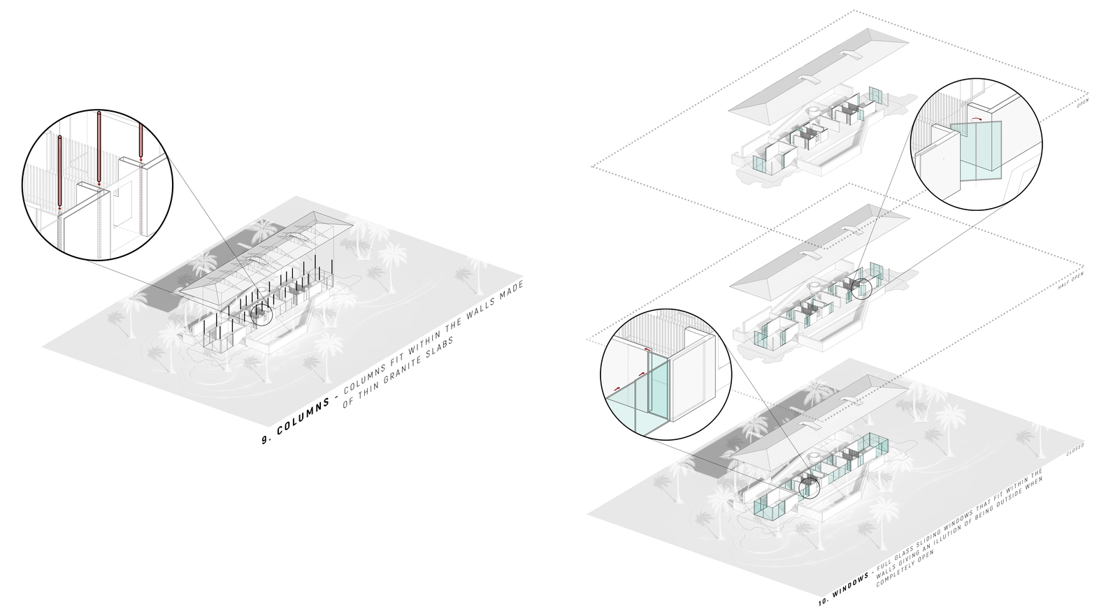 绿林之境 · 现代石 Glass 屋丨印度丨SPASM Design Architects-29