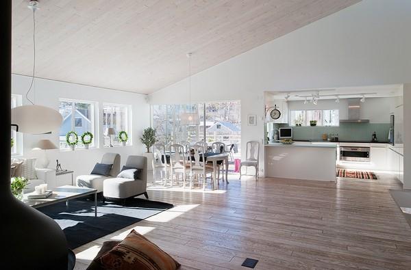 瑞典简约白色房屋设计-9