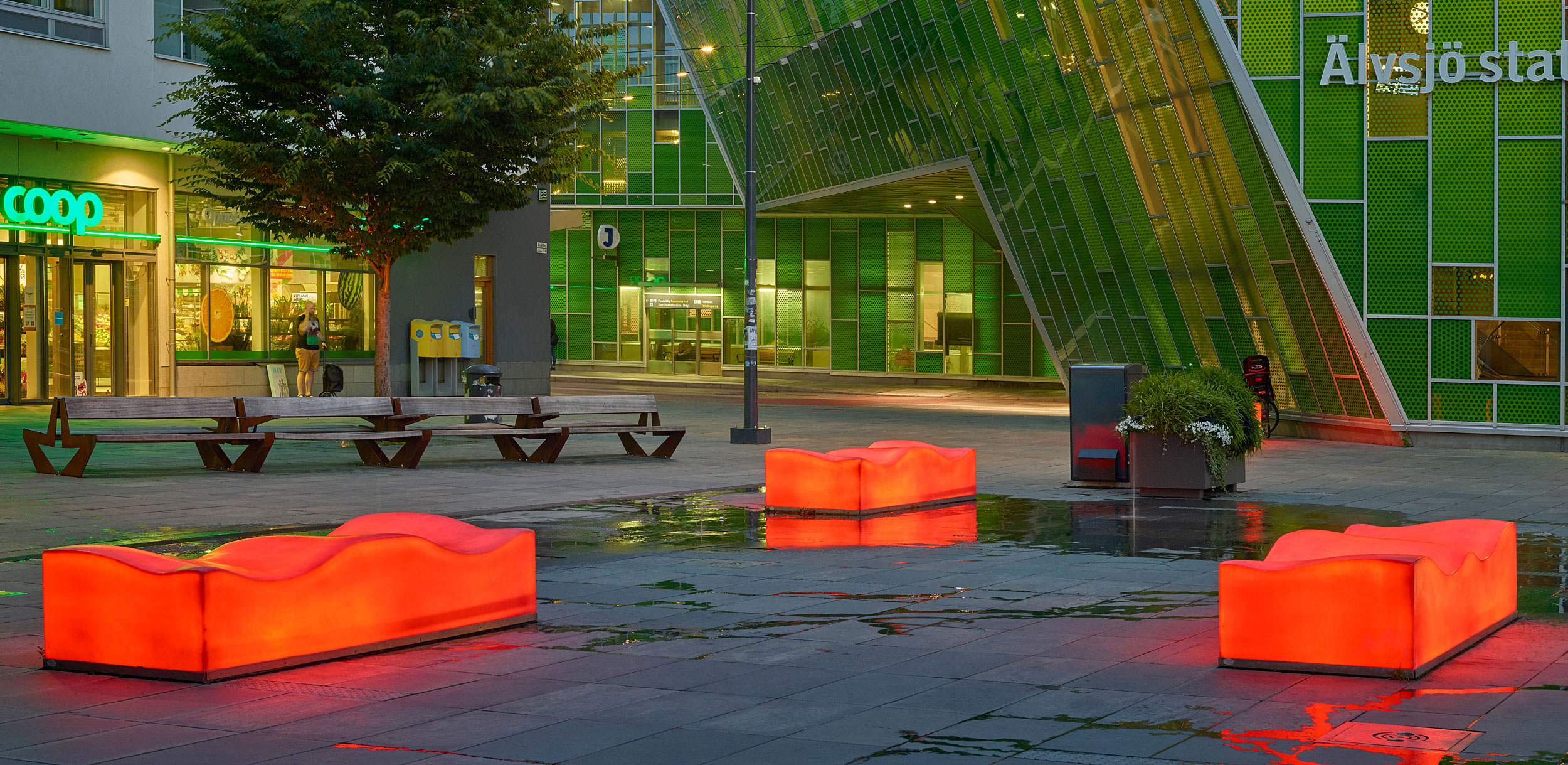 瑞典斯德哥尔摩Älvsjö广场-0