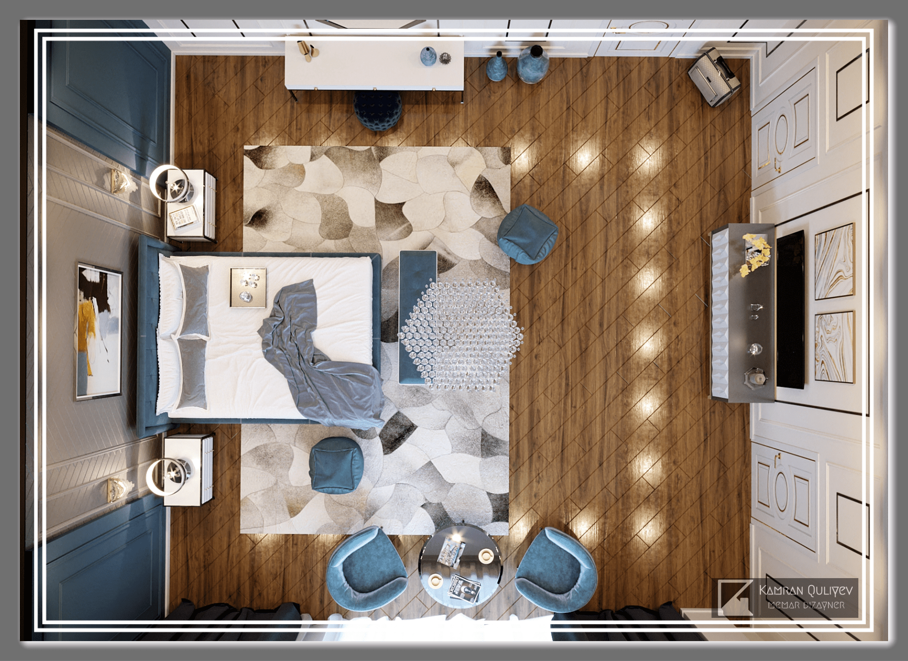 卧室室内设计方案丨阿塞拜疆丨Kamran Guliyev-24
