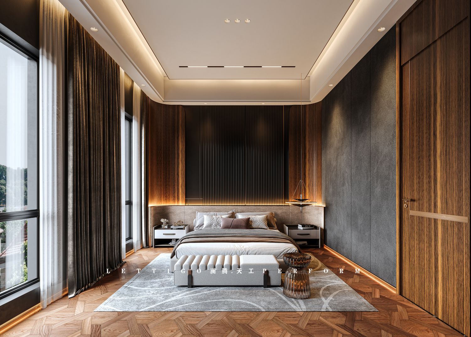 沉稳而不沉闷，奢而不俗的极致港式奢华别墅豪宅系列-13