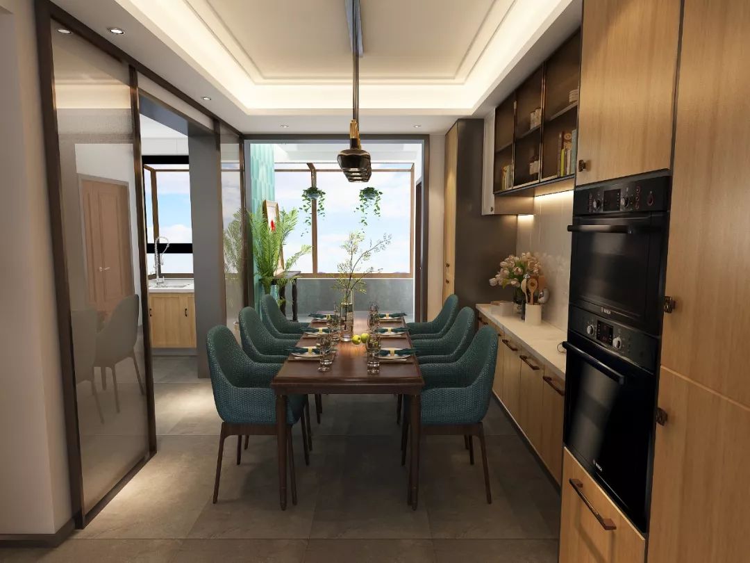 三代同堂的温馨美式之家——张蕾的“重彩”设计-14