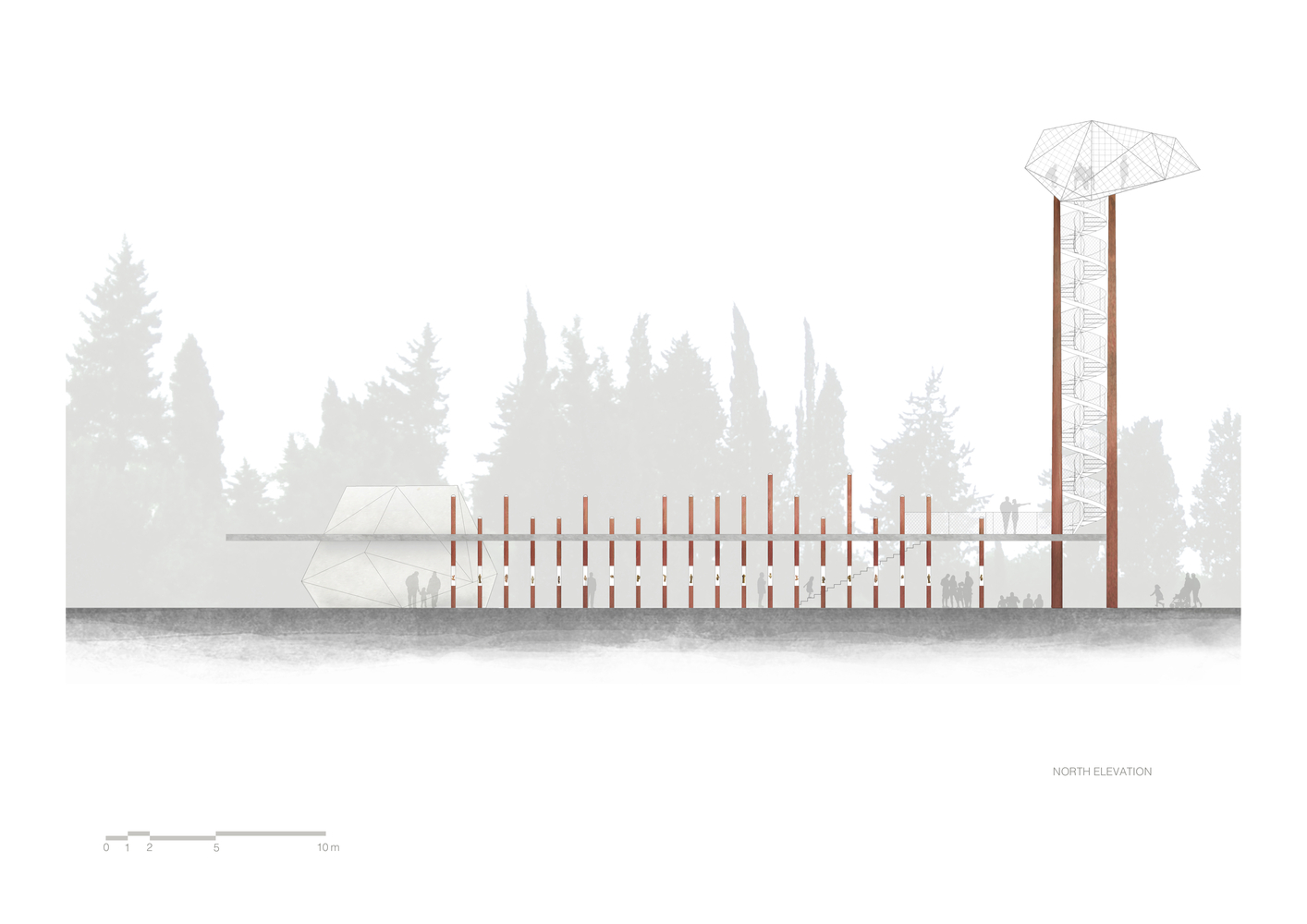 博物馆提案在考顿钢灯柱中展示漂浮的小雕像-0