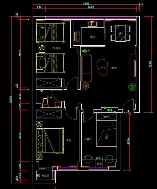 15天爆改三房二厅一厨一卫-3