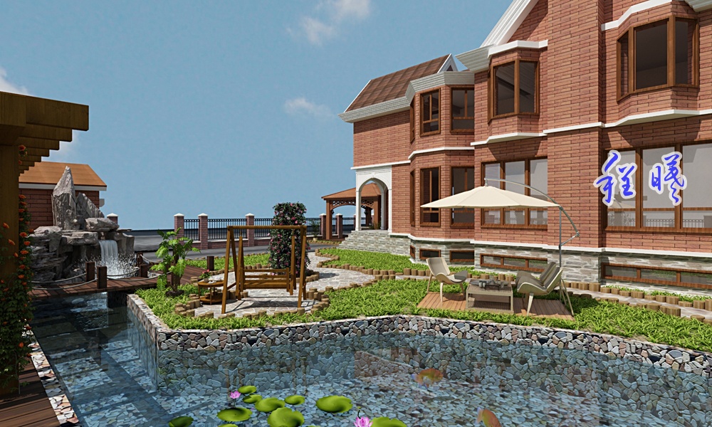 老板 你家的大别野庭院好了-7