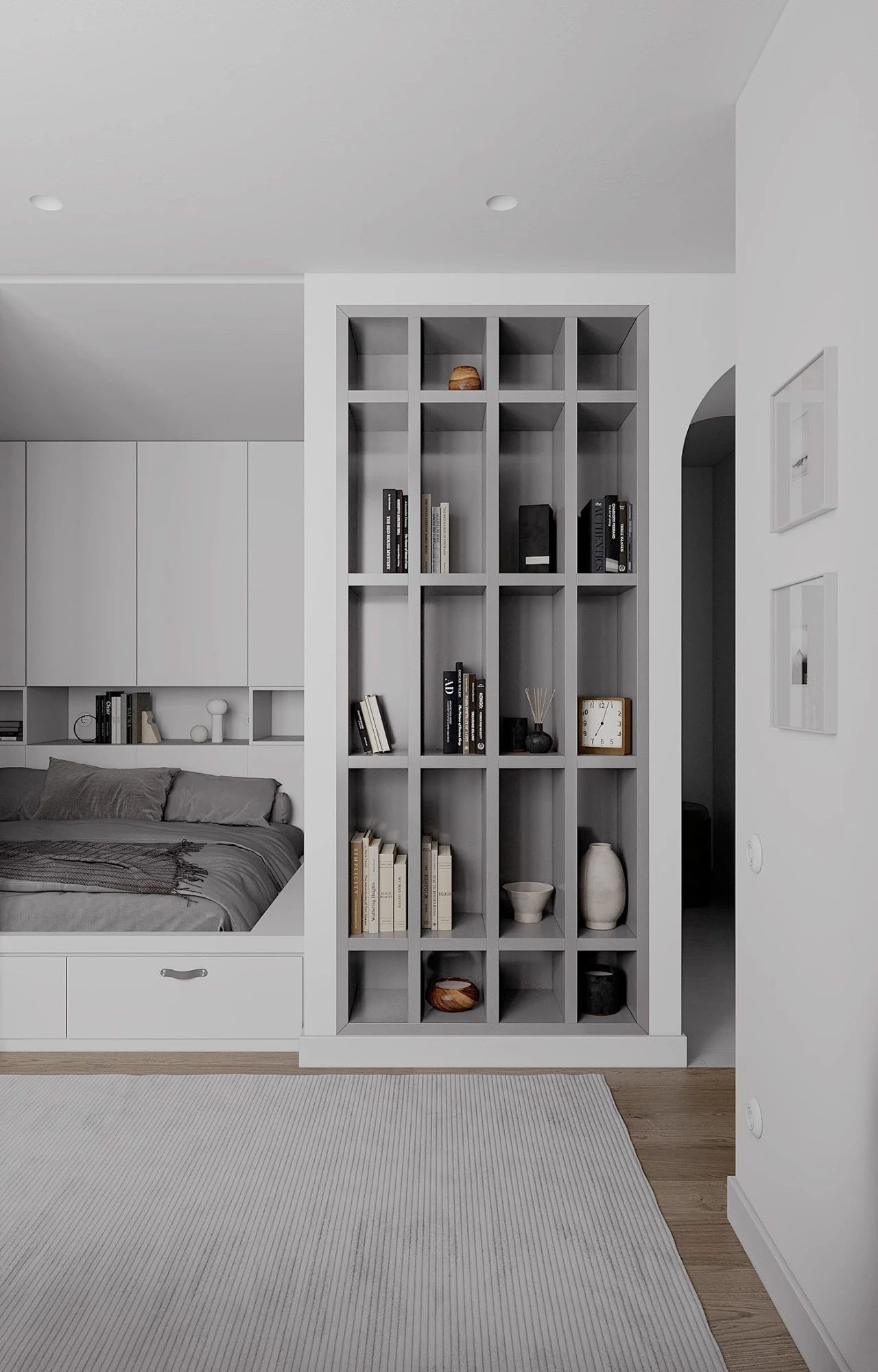 31㎡纯净白色系小户型设计丨Anastasia Ershova-19