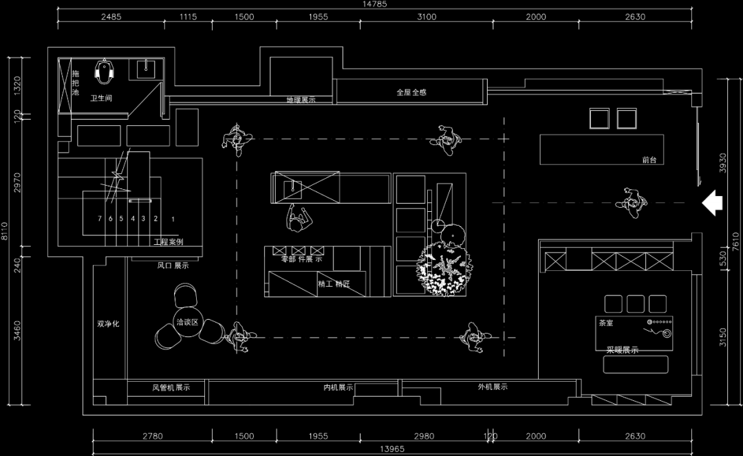 周笙笙展厅设计 · 180m²安徽当涂日立展厅丨中国安徽丨周笙笙全案设计工作室-1