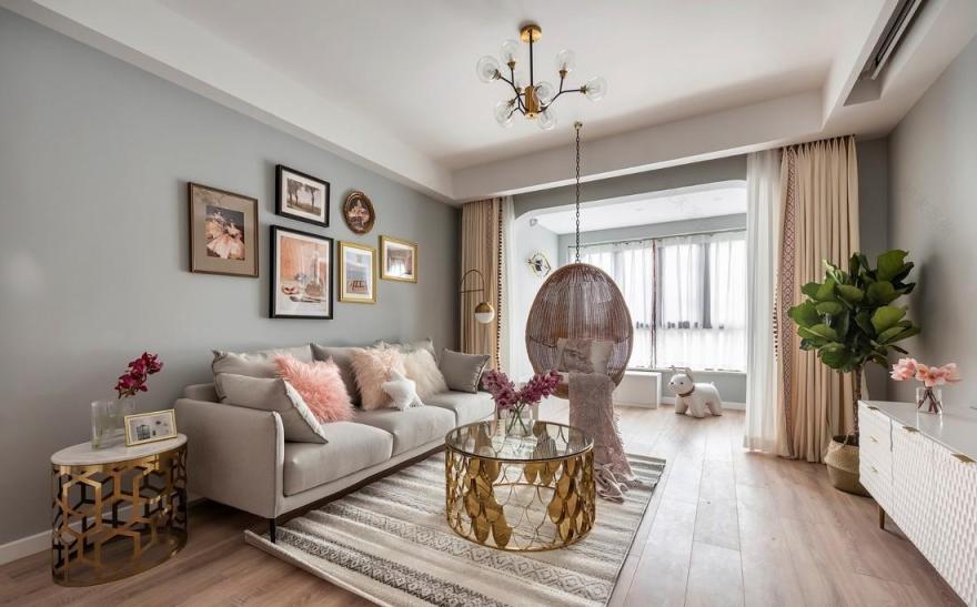 重庆初晨设计 · 童话粉色调平层空间-9