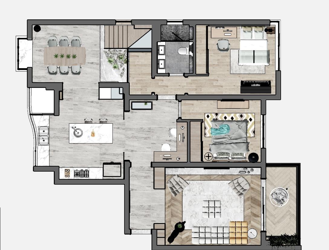 上海别墅艺术展风二手房改造,功能收纳隐藏式设计-0