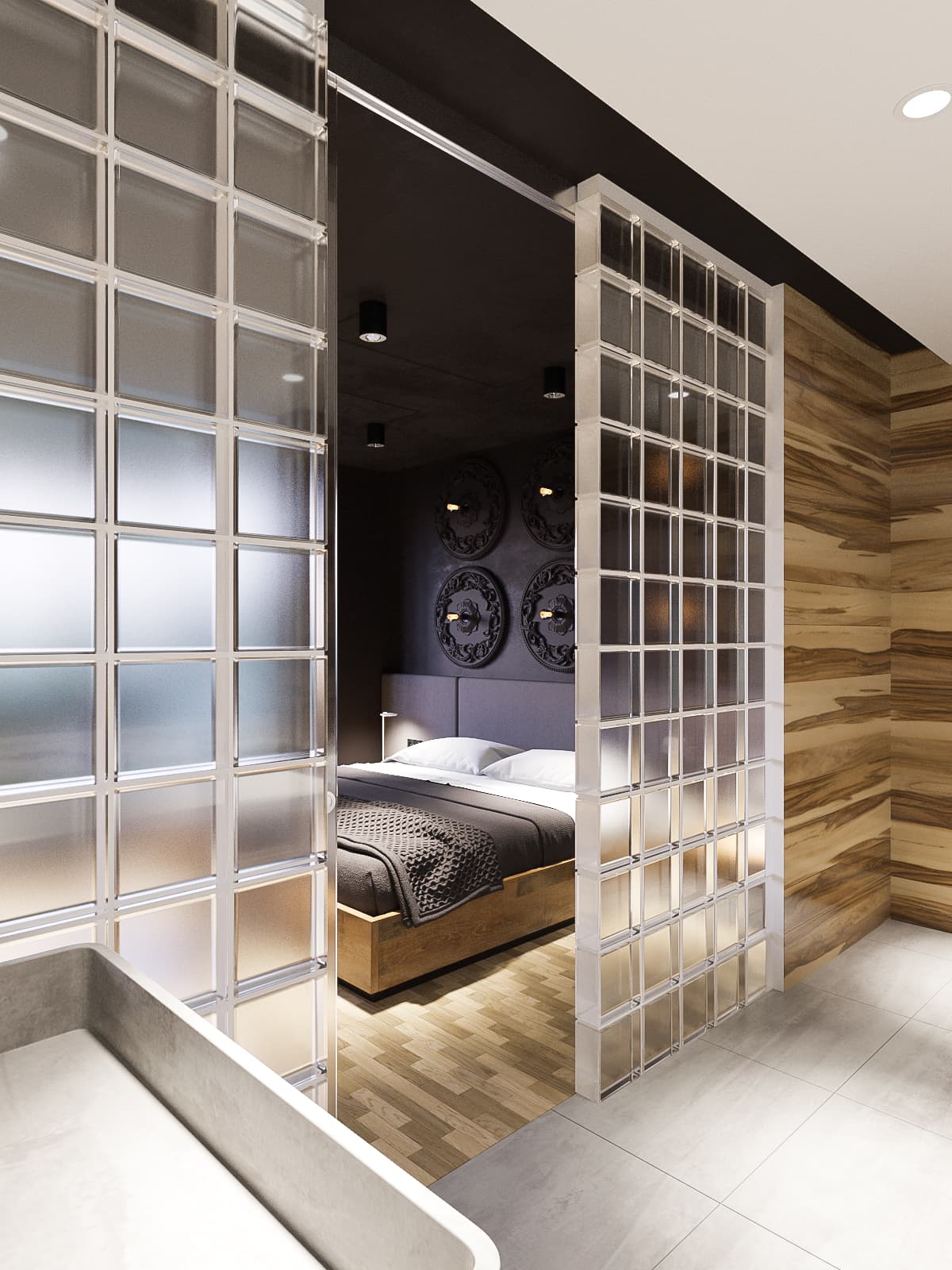 石墨色调的 loft 公寓设计项目丨白俄罗斯明斯克丨“Станза”工作室-27