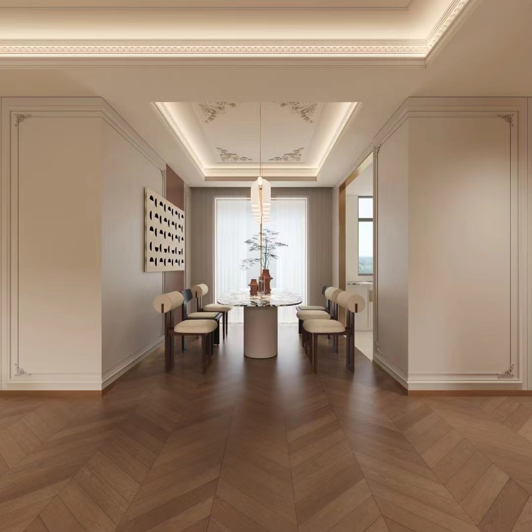 法式大平层，现代方式演绎贵族格调-4