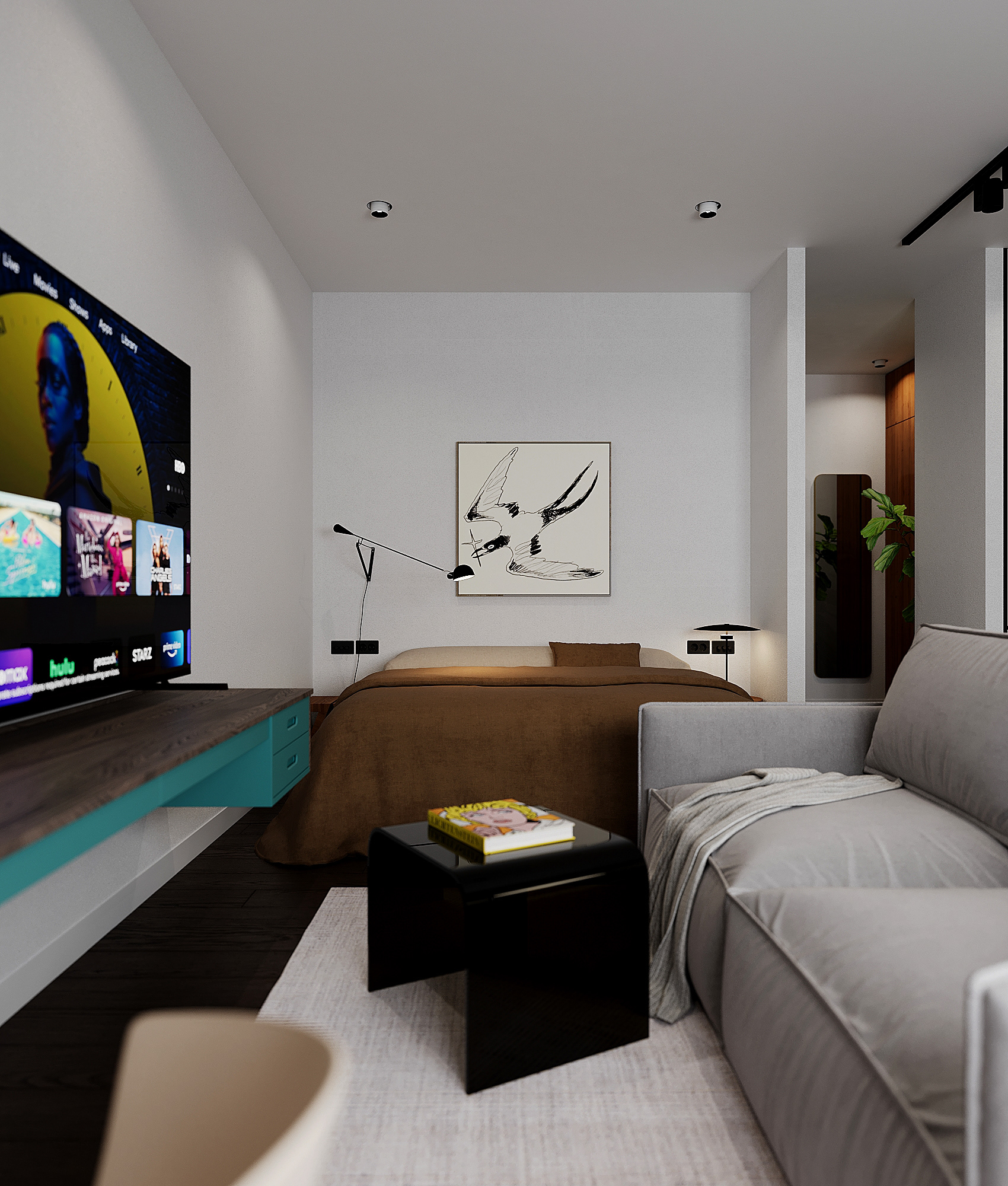 40平米工作室公寓室内设计-6