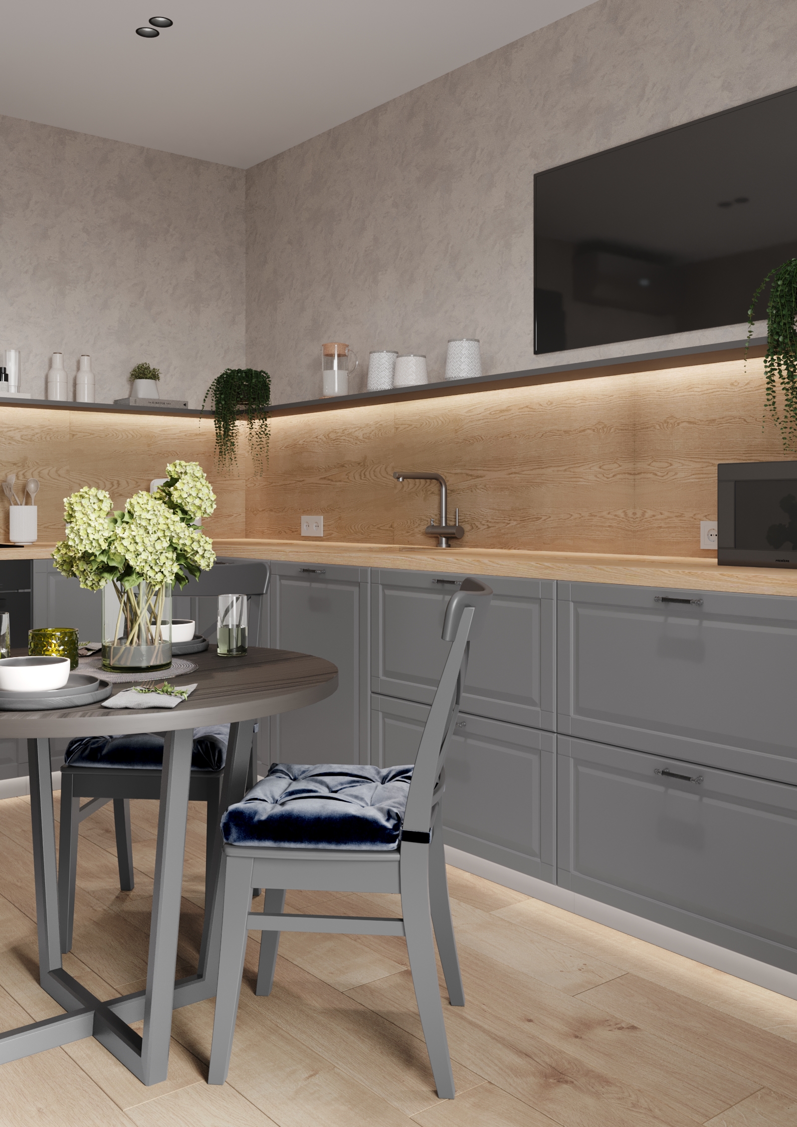 Кухня в ЖК Западные аллеи-3