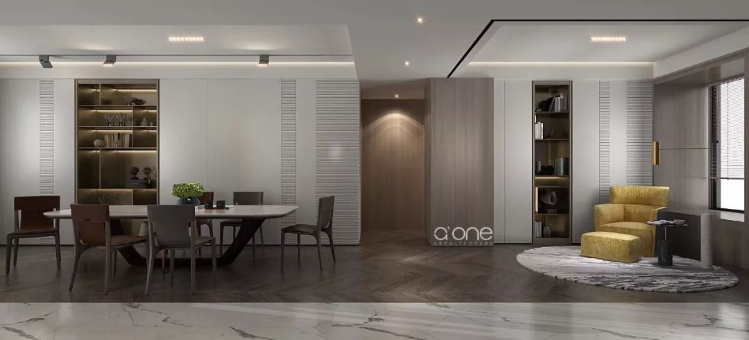 A+ONE 案例 | 160m²简约不单调的空间设计-13