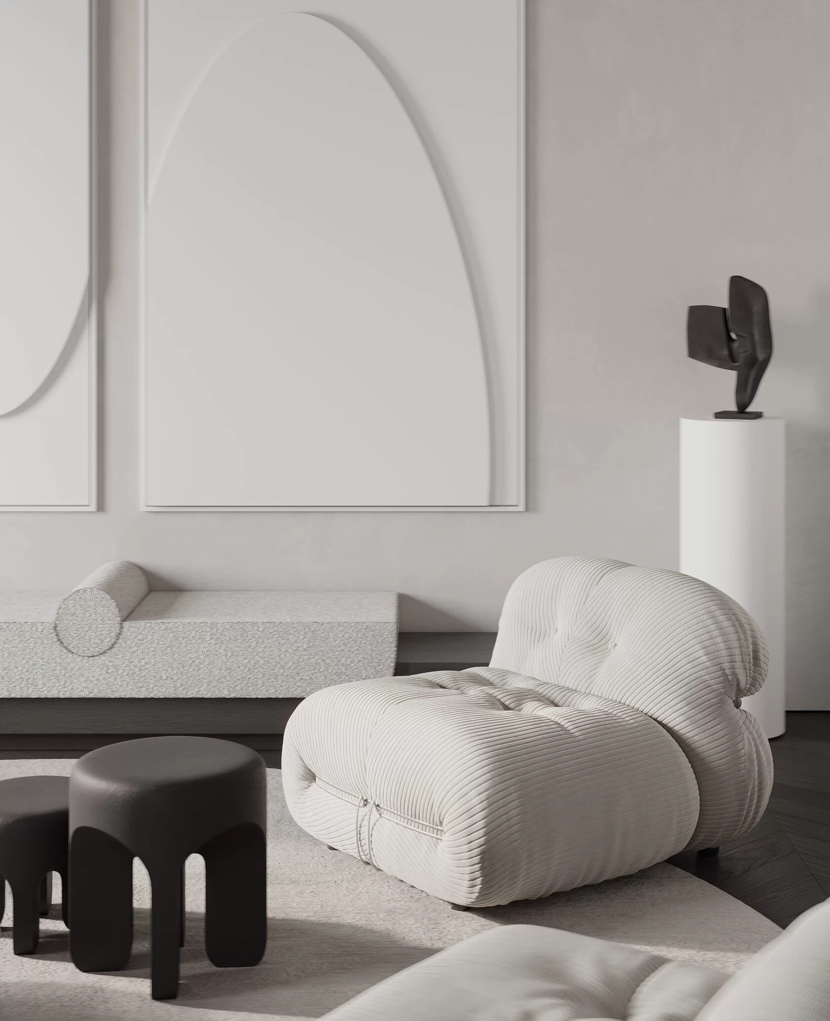 莫斯科浅色系公寓设计 超精致！-10