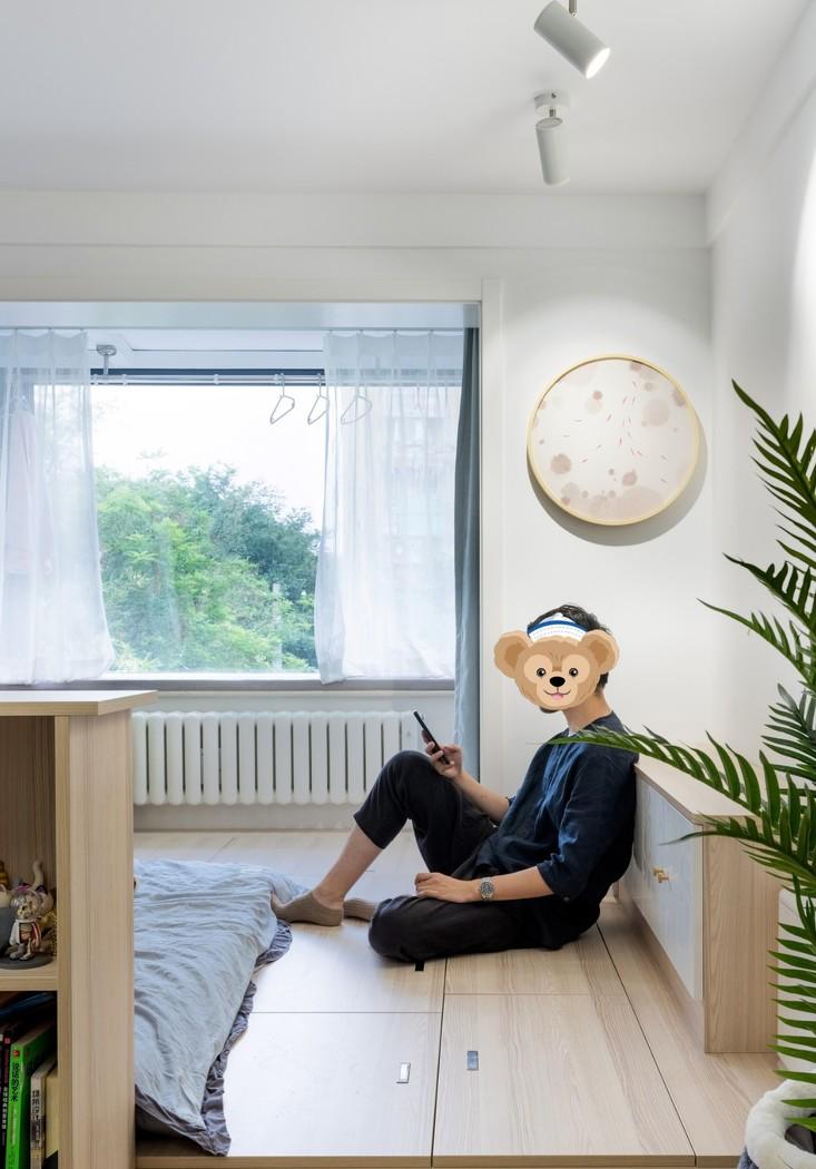 北京 60 平长条老房翻新,打造南北通透日式小家-53