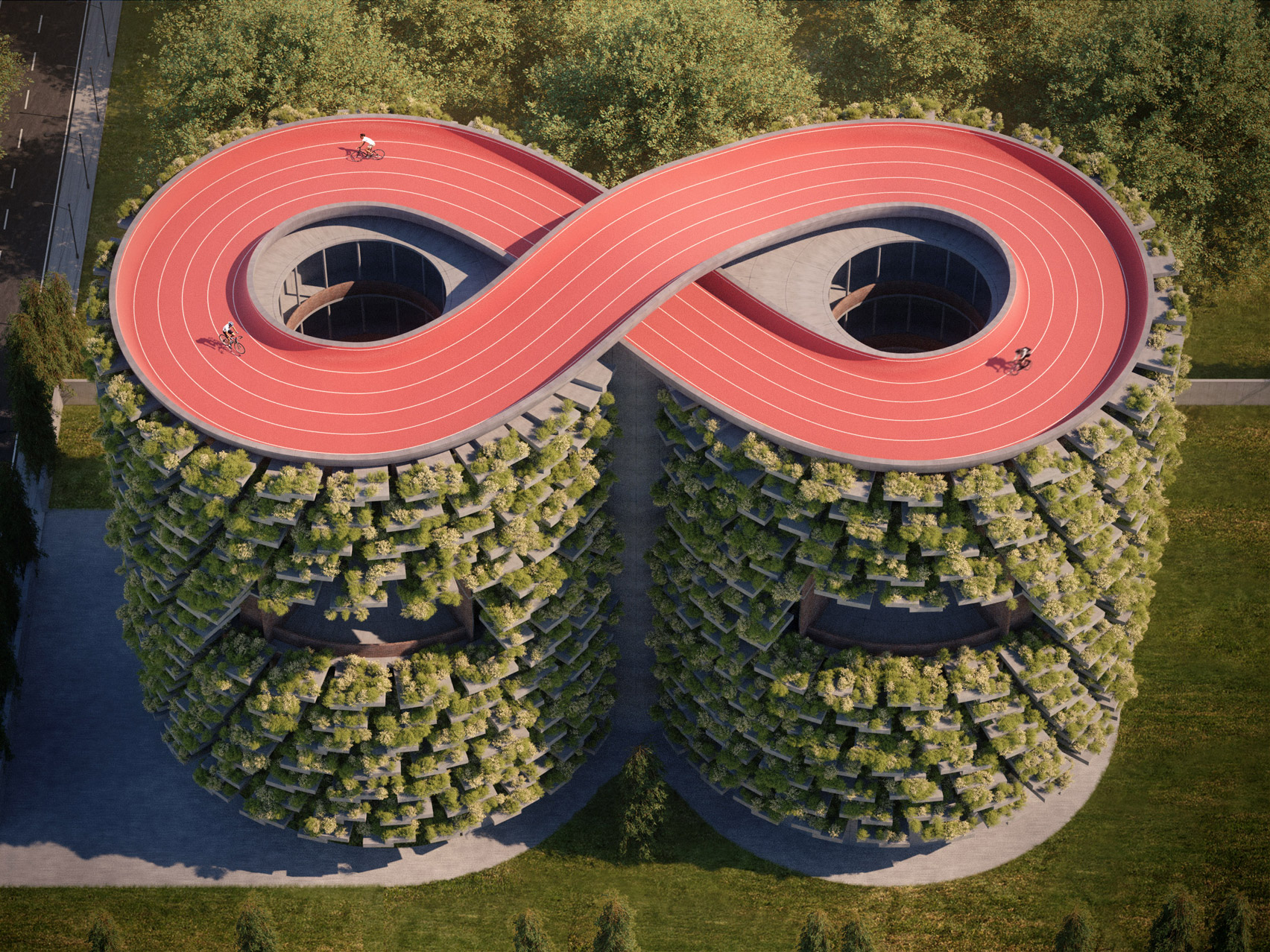 印度 Pune 绿色植物覆盖的 Forest School 建筑设计-3