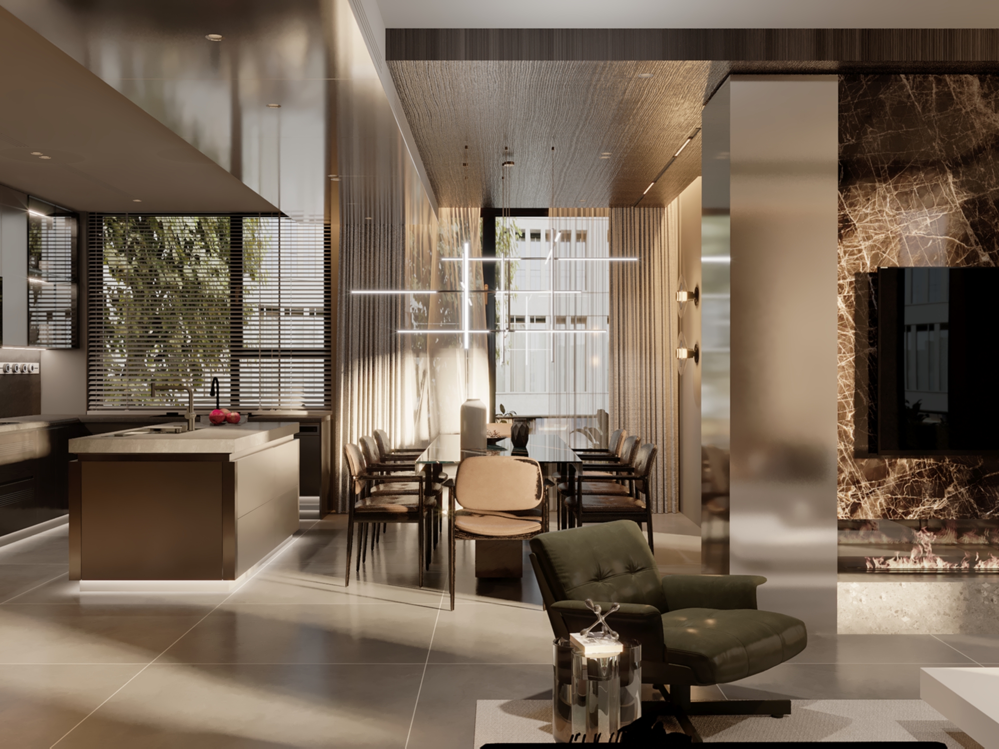 Open Living Space – Kitchen, Lounge & Bar-12