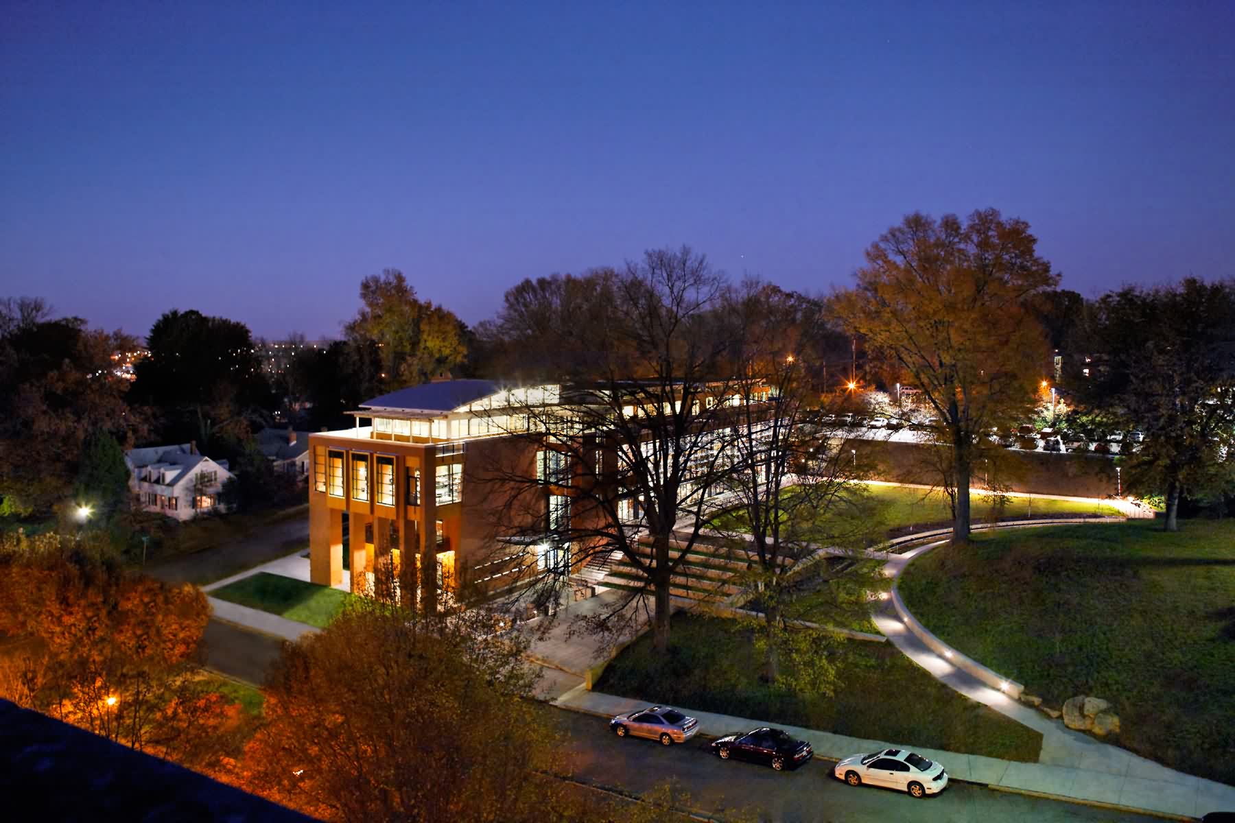 埃弗里特大学雨水庭院 averett university stormwater court by siteworks studio-4