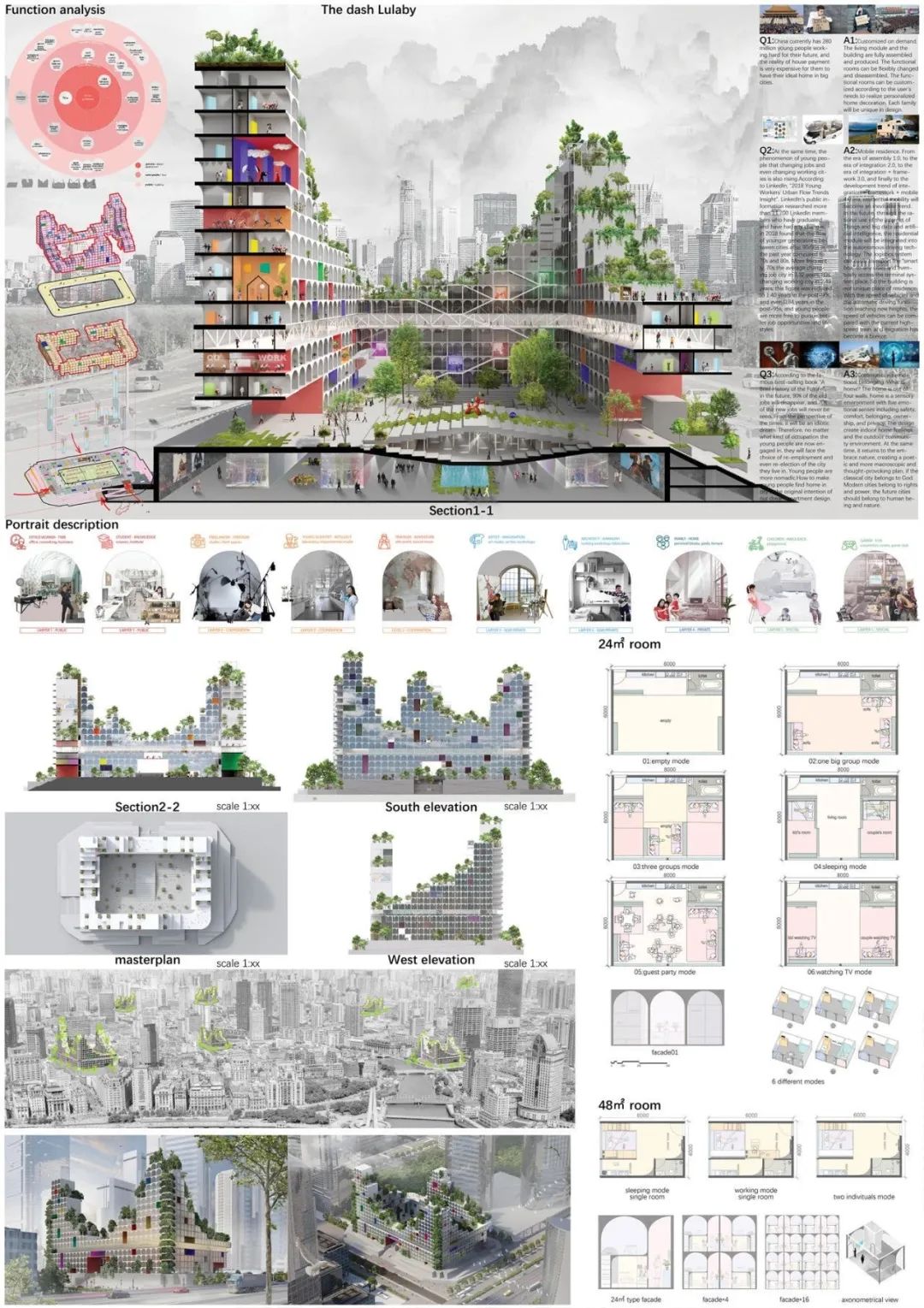 《森林营地》 | 模块化设计助力年轻人住房问题-13