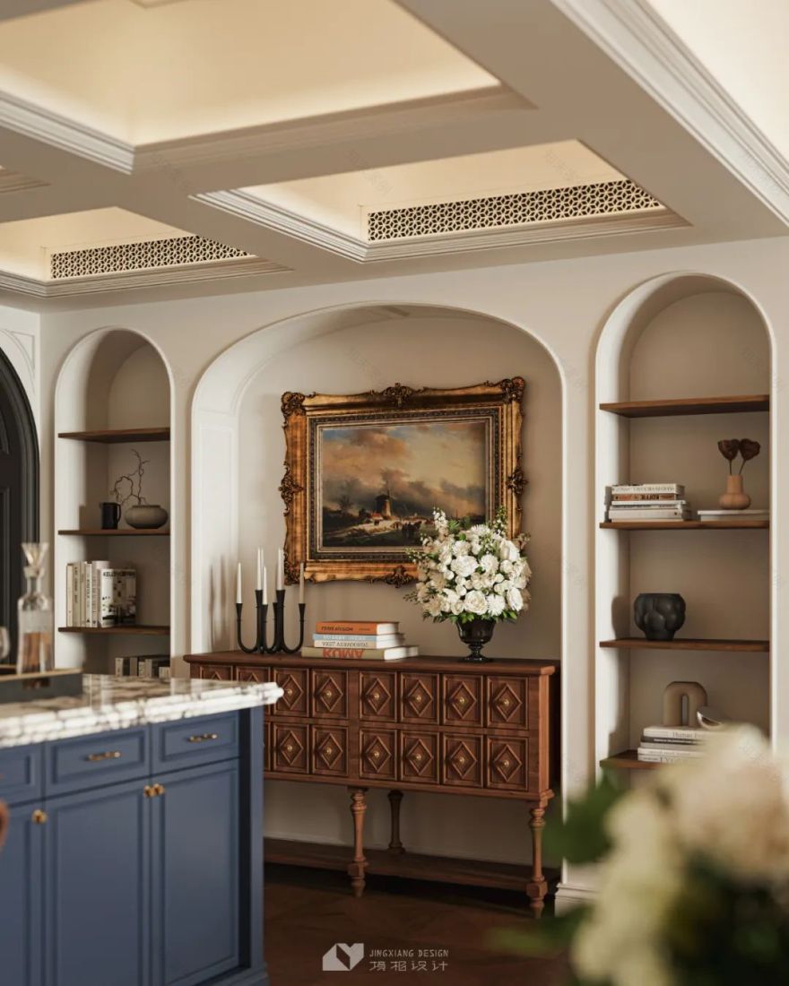 深圳金地翠堤湾法式复古住宅设计丨中国深圳丨深圳境相设计-31