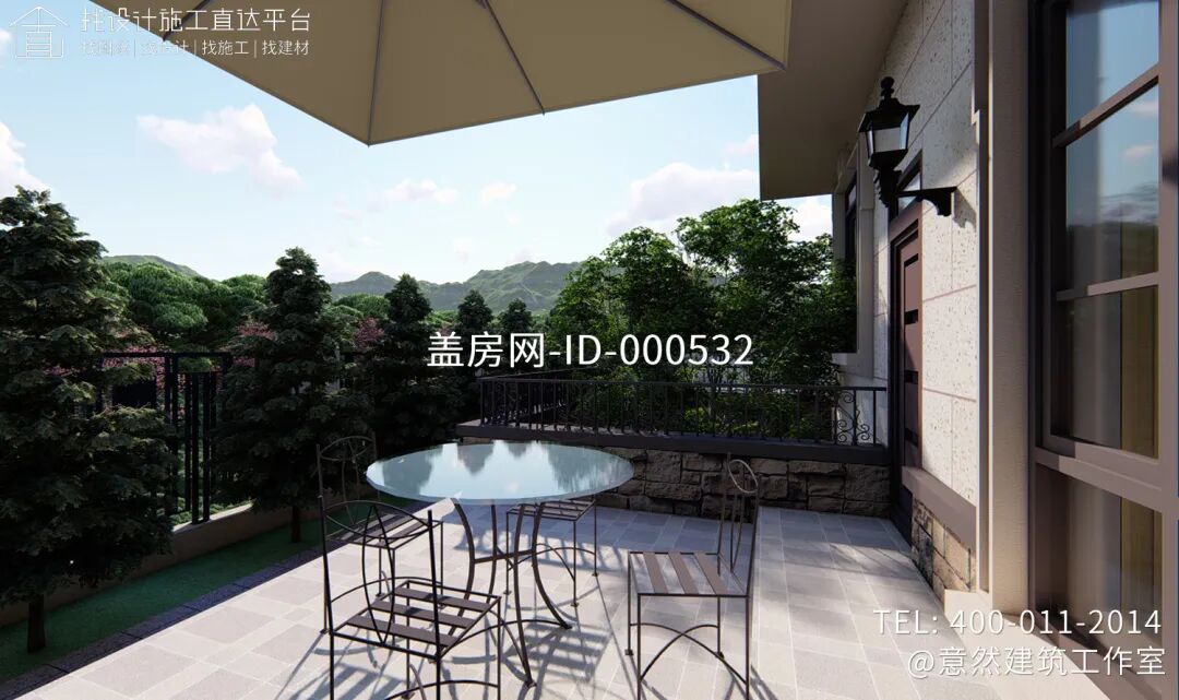 【设计师案例】土建参考造价86万，面宽16.2m×进深11.3m湖北宜昌二层欧式别墅-50