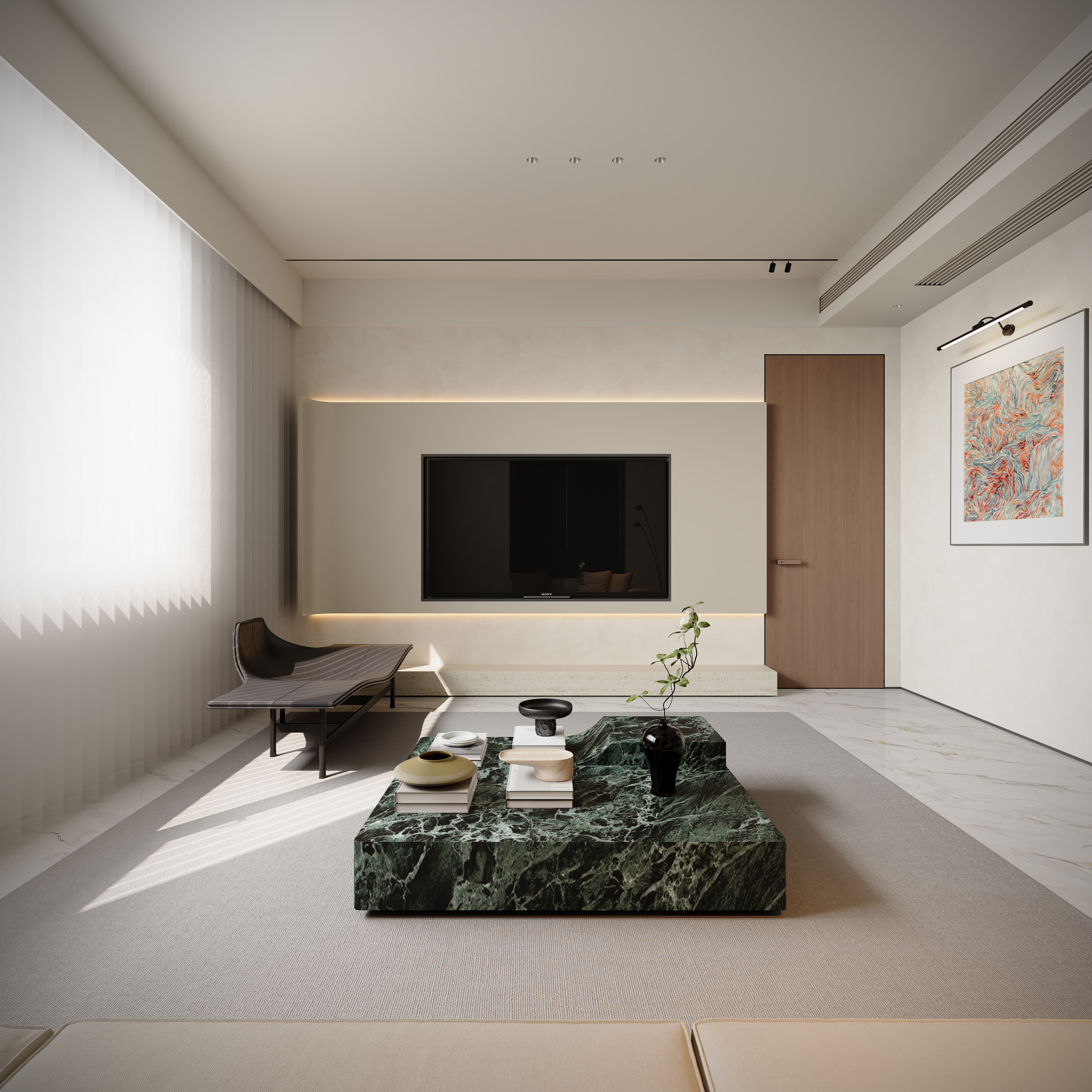 新作 现代极简挑空别墅-26