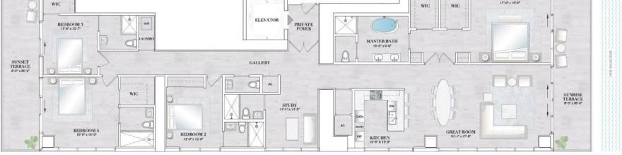 迈阿密超豪华海滨住宅 Elysee Miami丨JeanLouis Deniot,Arquitectonica-109