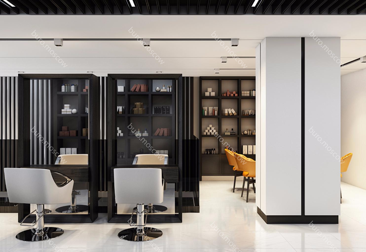 Sointera美容院室内设计丨俄罗斯莫斯科丨马克西姆·科罗坚科领导的设计工作室-35