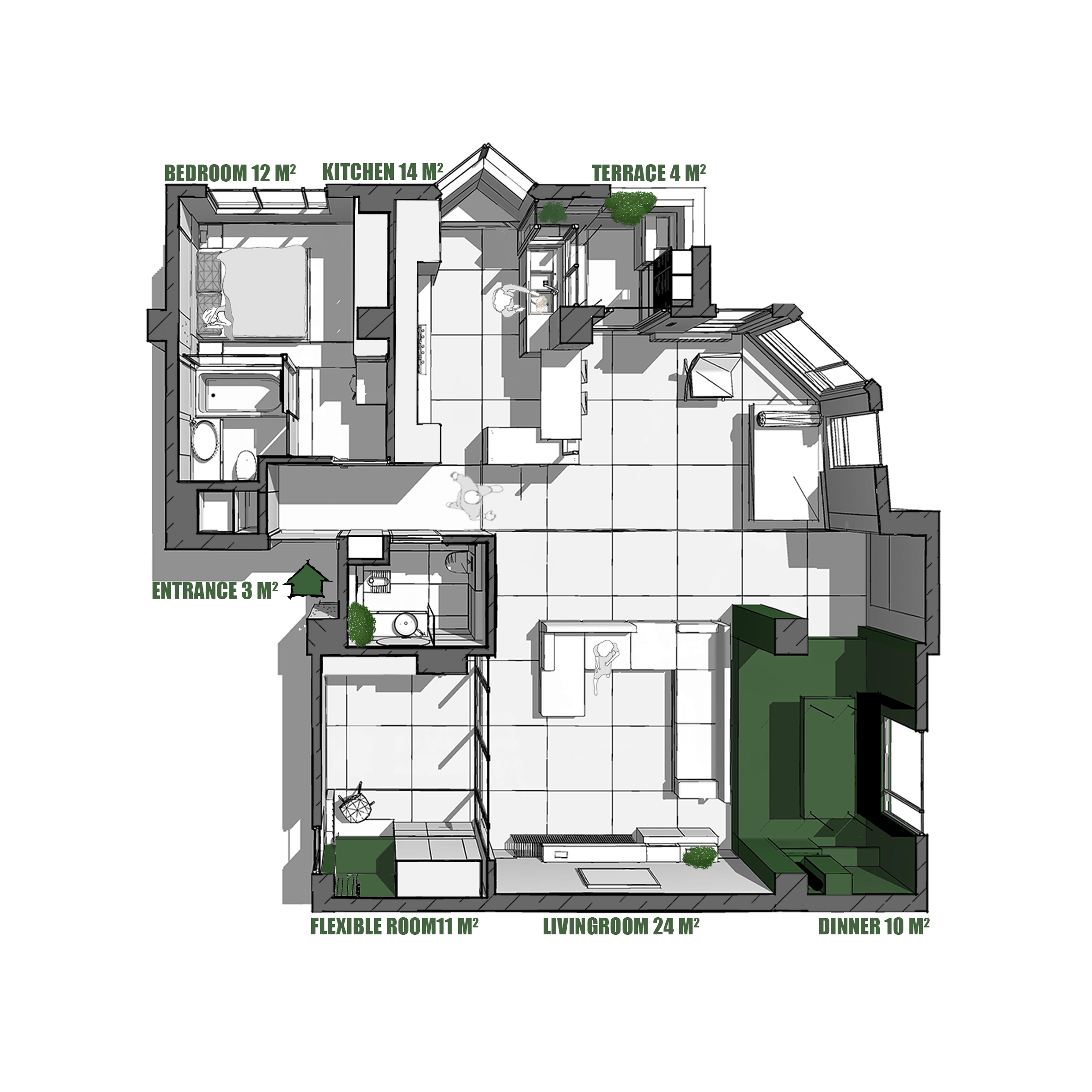 Etefagh 住宅丨伊朗丨Darkefaza Design Studio-66