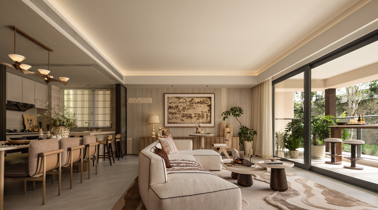 华润置地·三亚观岚二期143㎡,130㎡,110㎡样板间丨中国三亚丨精装设计矩阵纵横,软装设计北京靳朝晖设计-48