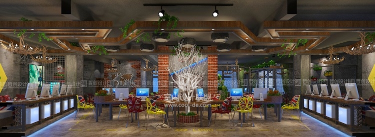 昆明专业网咖装修设计效果图分享 昆明网咖装修设计-29