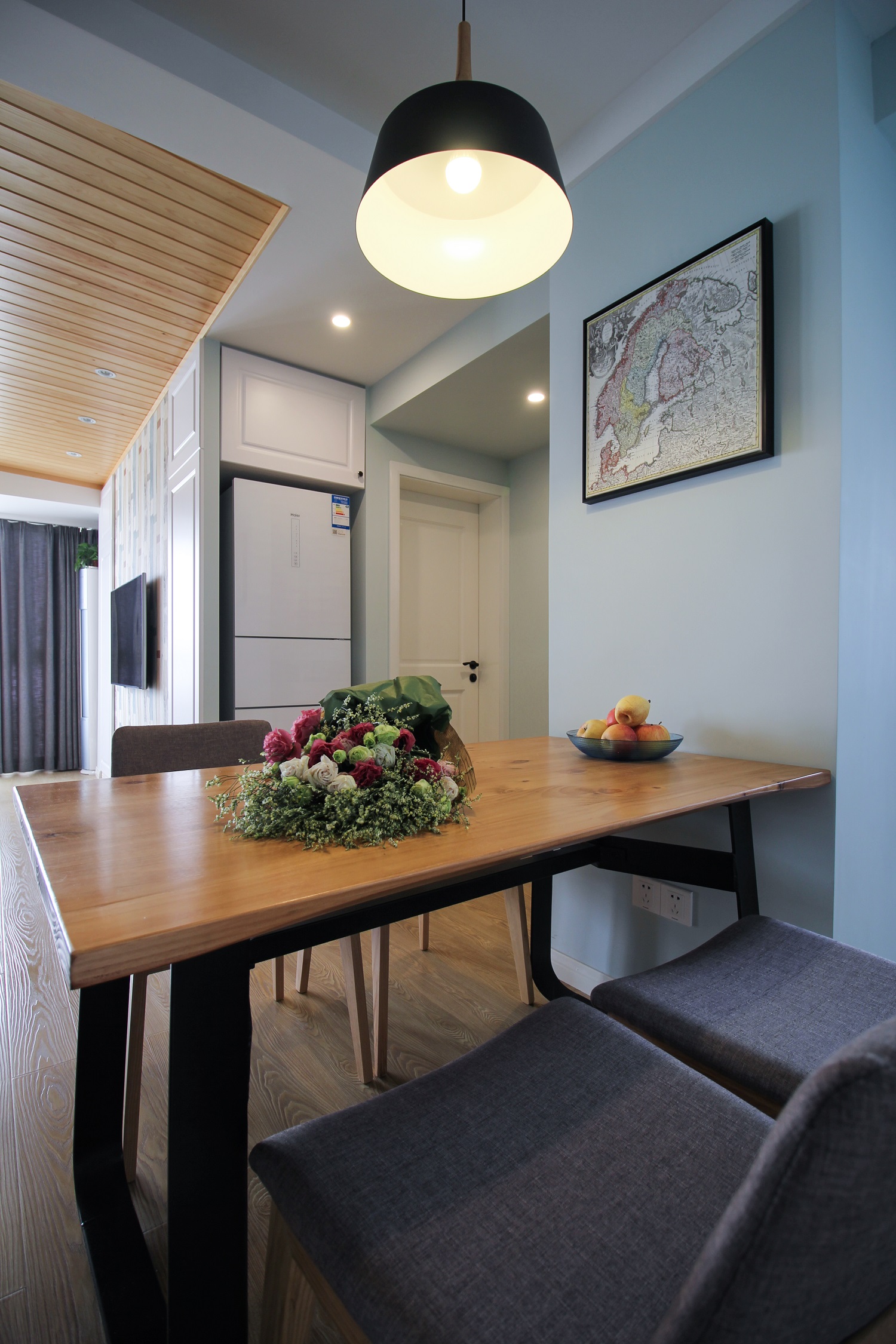 川行设计——小情歌 | 75㎡北欧原木宜家风格两室两厅-25