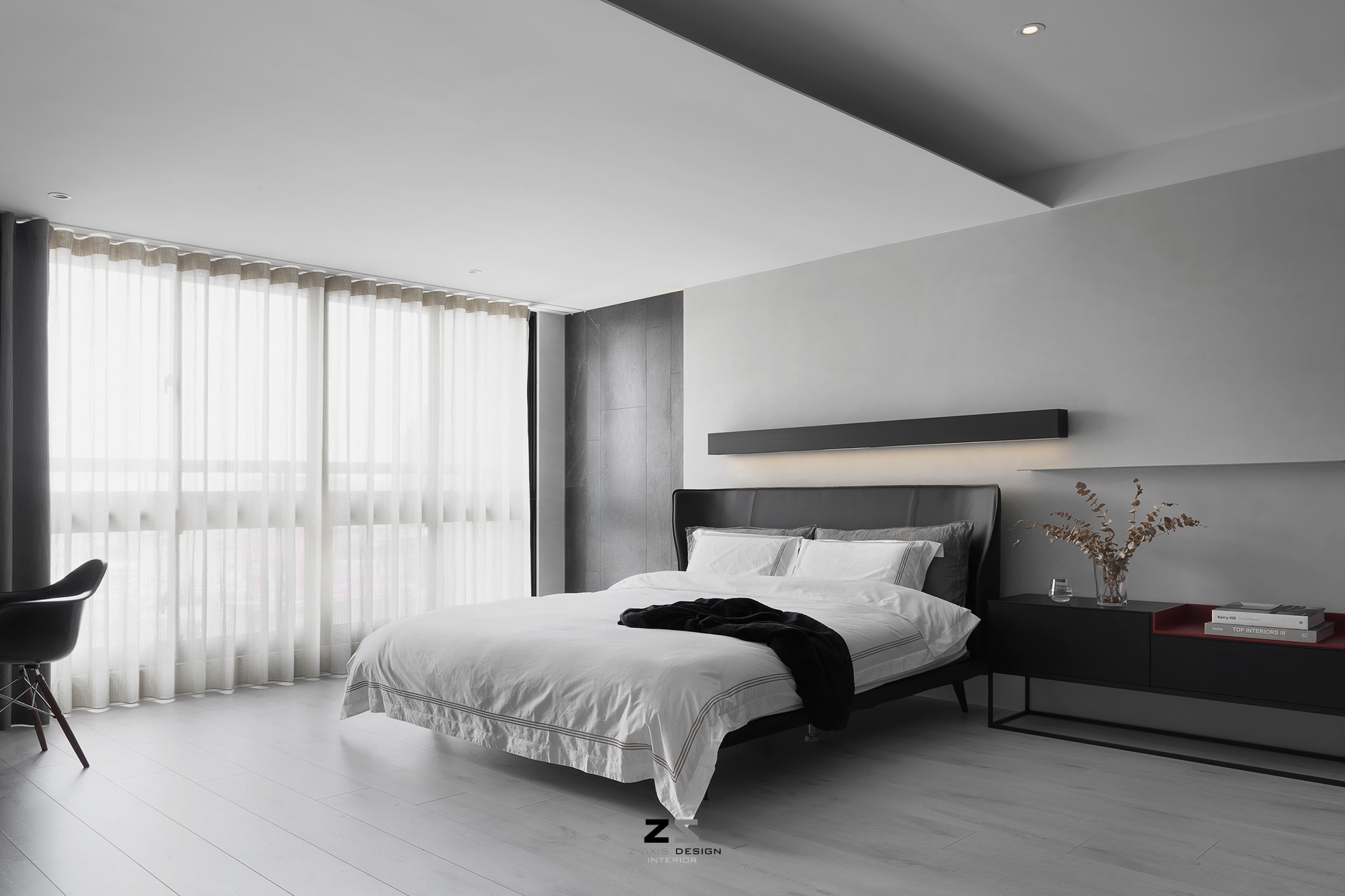 台中郭宅 Z 轴空间设计，旋转电视串联生活空间-27