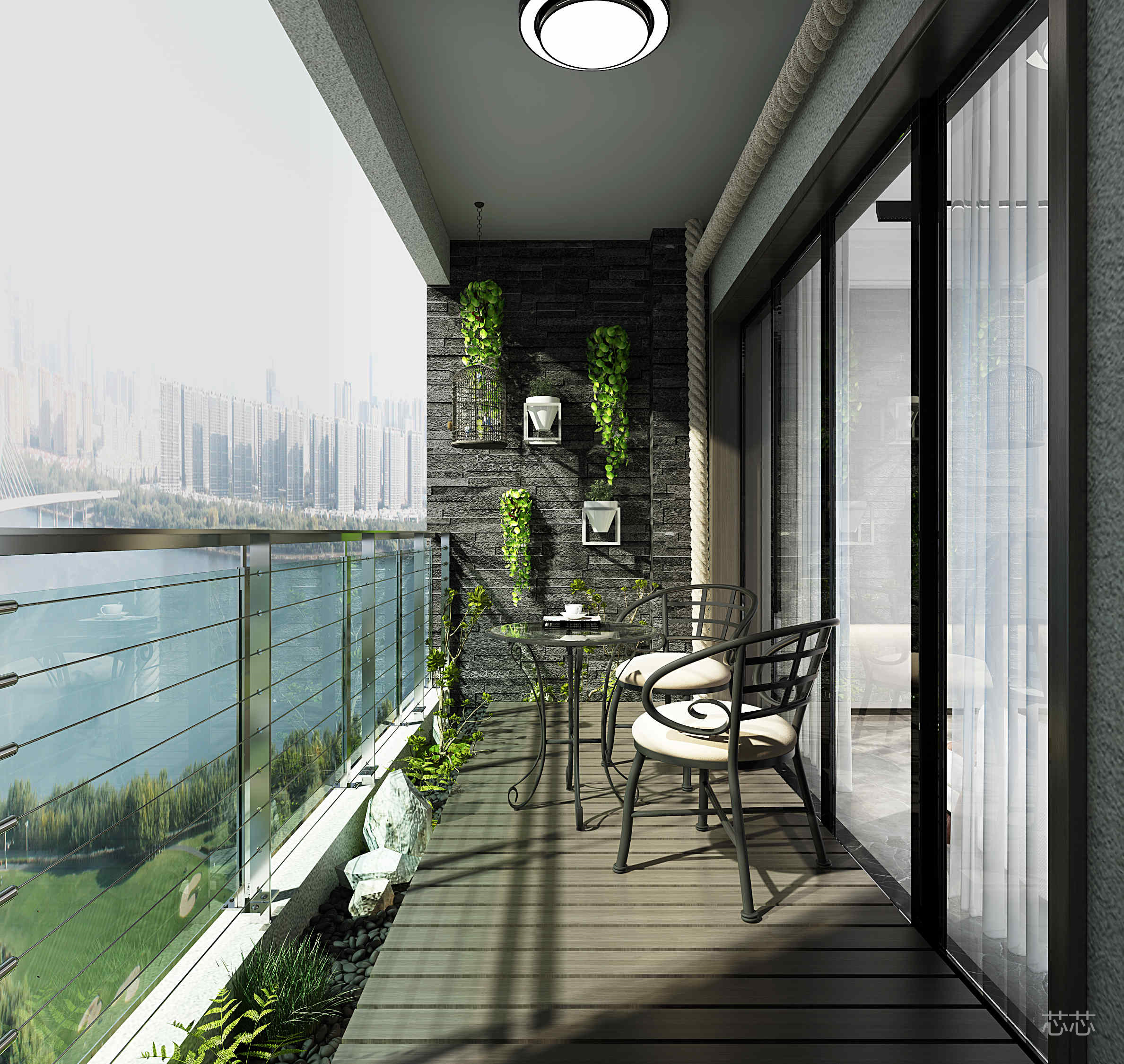 新中式公寓设计-11