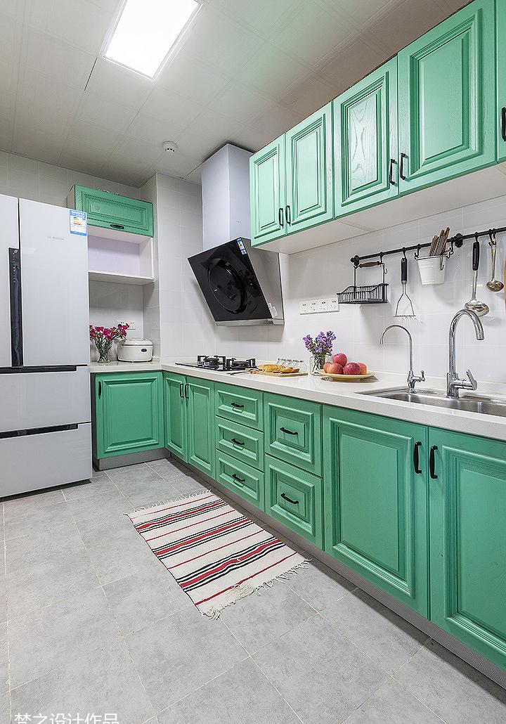 梵之设计丨平层丨悠悠的彩虹之家-4