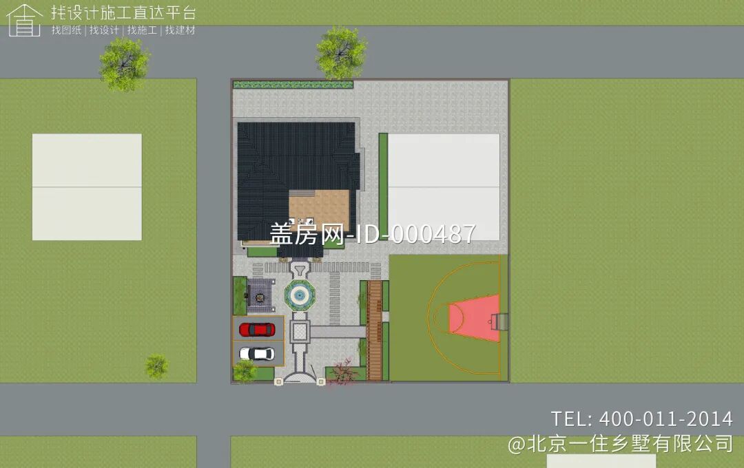 【设计师案例】土建参考造价82万，面宽13.2m×进深14m四川南充三层欧式别墅-17