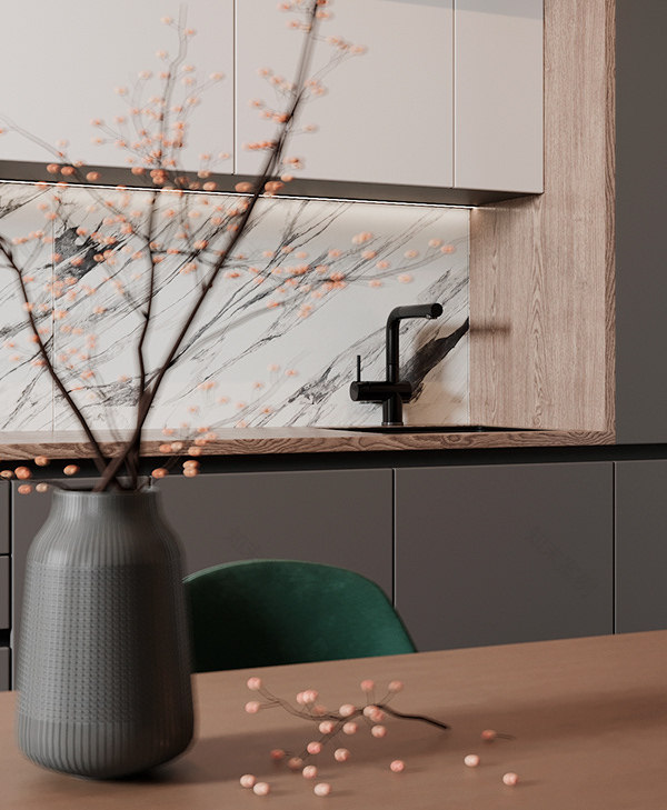 墨绿色+高级灰,诠释简约自然格调 | Alina Ursova-8