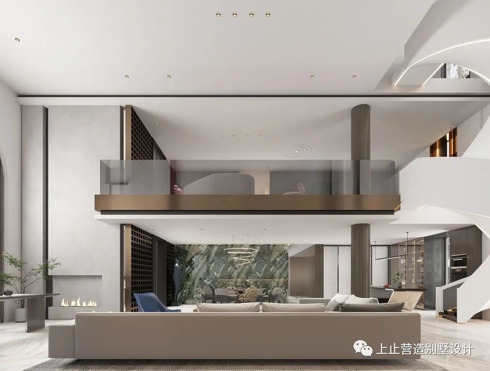 御翠园别墅 · 现代轻奢风丨上止营造 永利空间设计-10