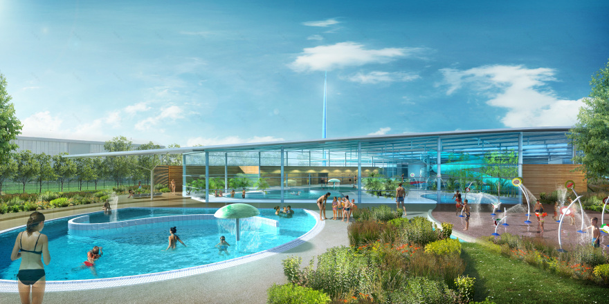 Aquatic Centers & Pools - 3D Visualization (Archive)-13