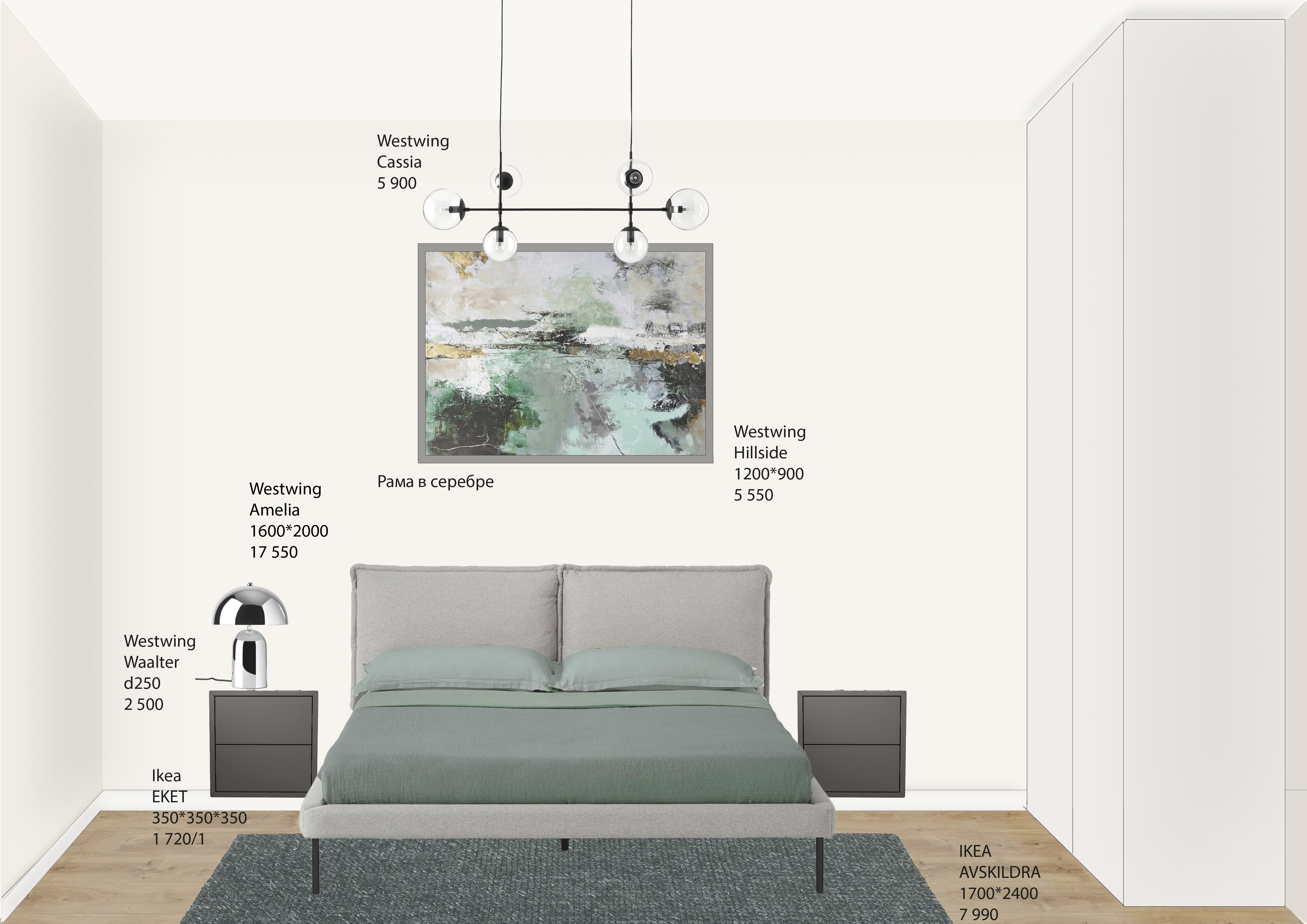 Concept collage for bedroom-6