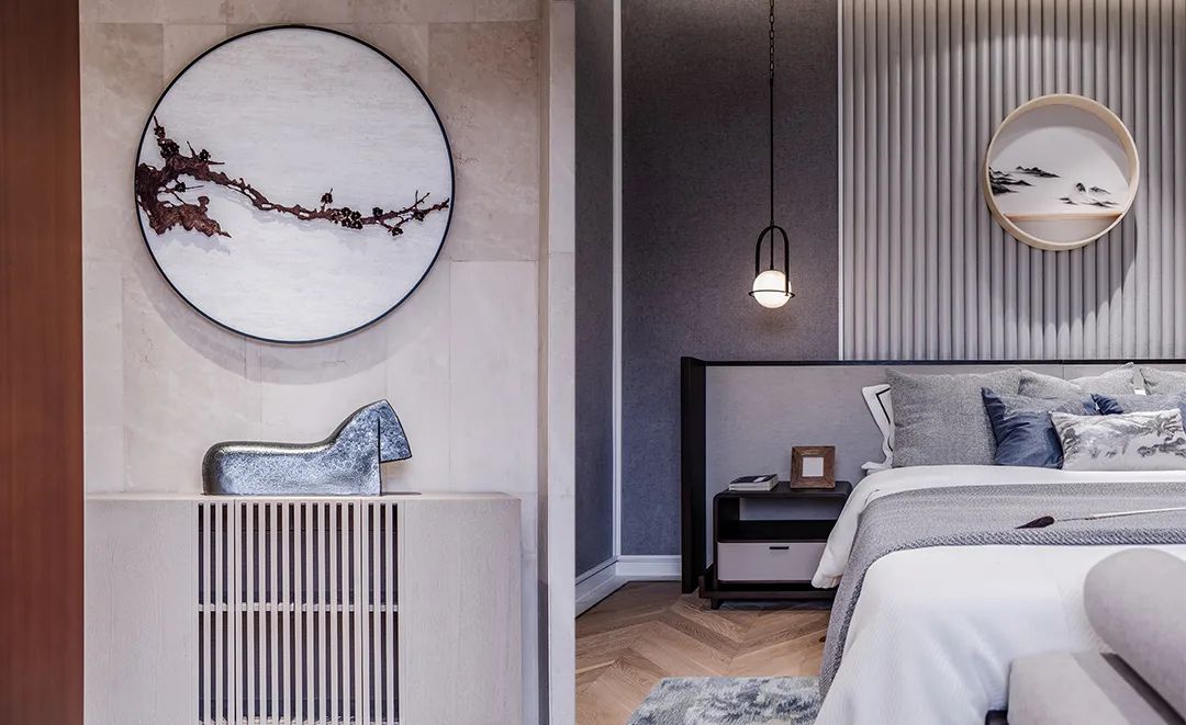 新中式美学，鸥鹏书院样板房-8