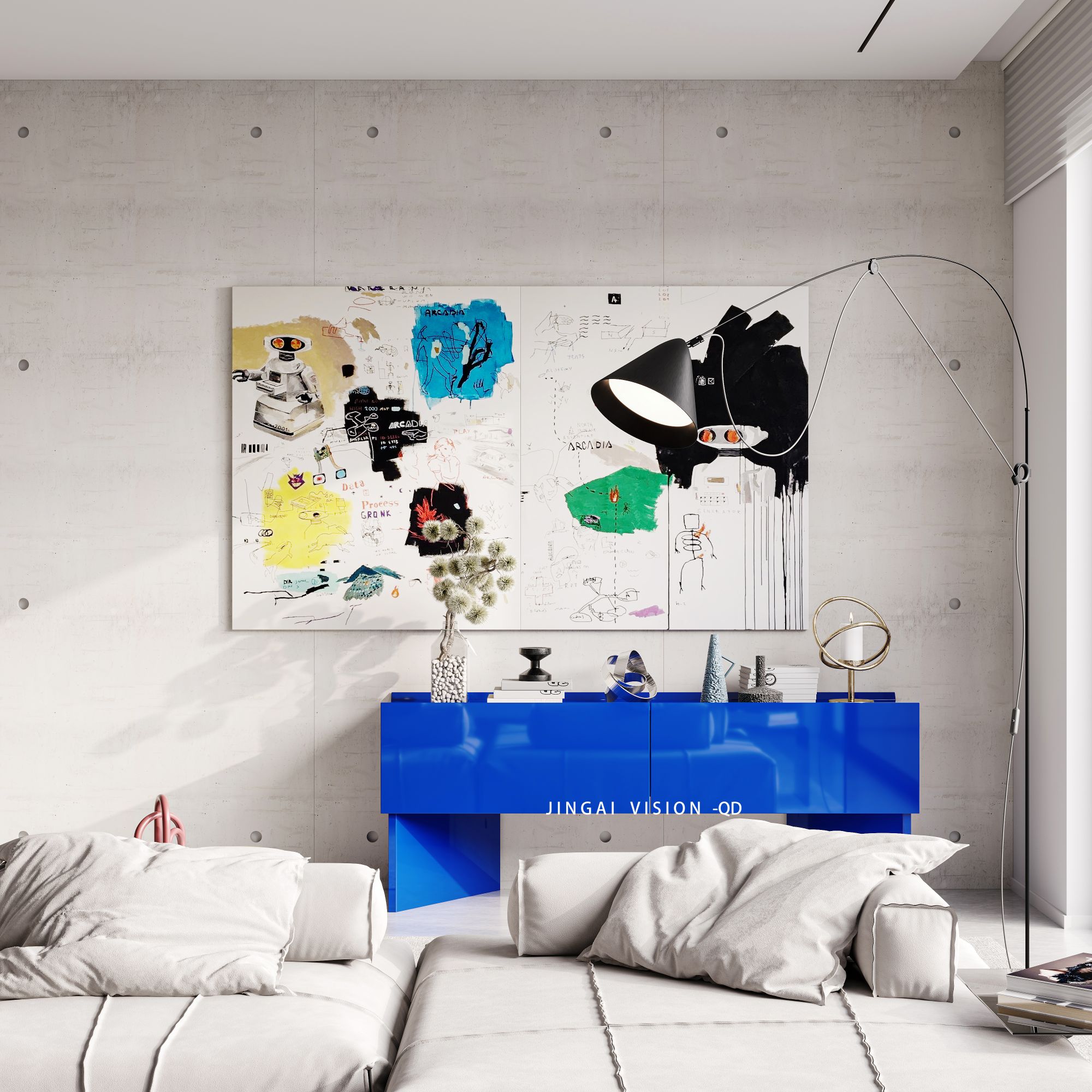 多巴胺风格室内设计丨北京第一廖,金该启点团队-4