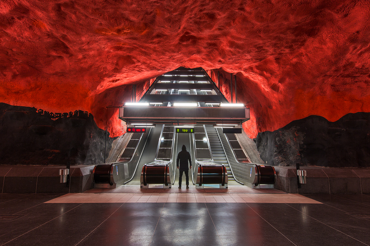 Stockholm Subway II 车站设计丨瑞典斯德哥尔摩丨Calle Artmark-15