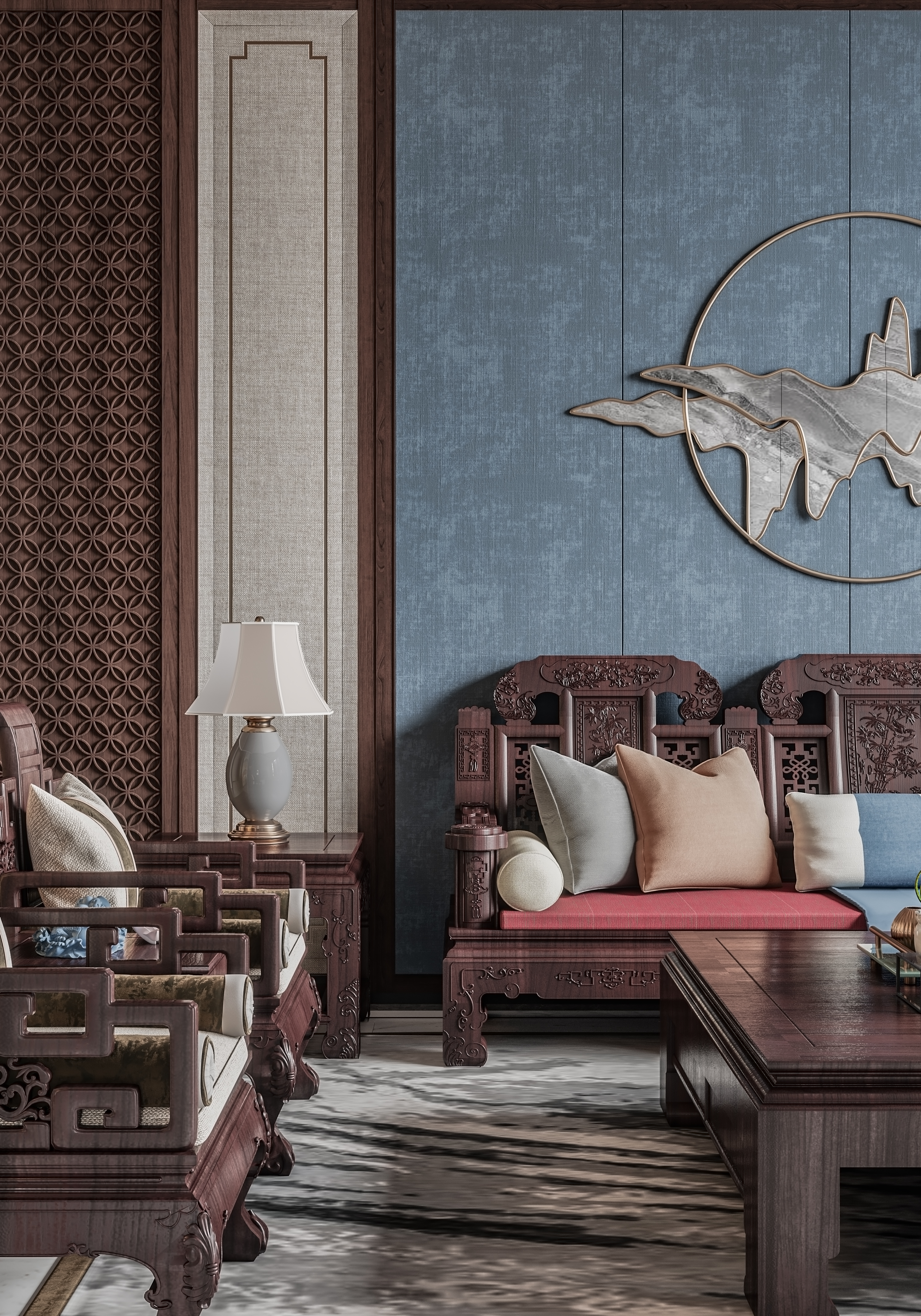 轻奢新中式家居设计-13