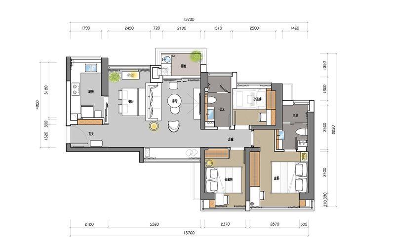 港铁天颂现代简约风，温馨生活品味-34